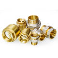 EM-F-B024 Nickel plated thread Brass Union Russia Pipe fitting